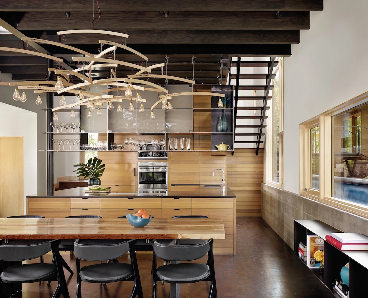 The Hog Pen Creek Residence was designed for a Bay Area couple looking to retire to Texas. Lake|Flato Architects delivered a unique home that is passively cooled thanks to its open layout
