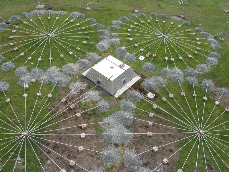 Arrays of infrasound station IS49, Tristan da Cunha, United Kingdom