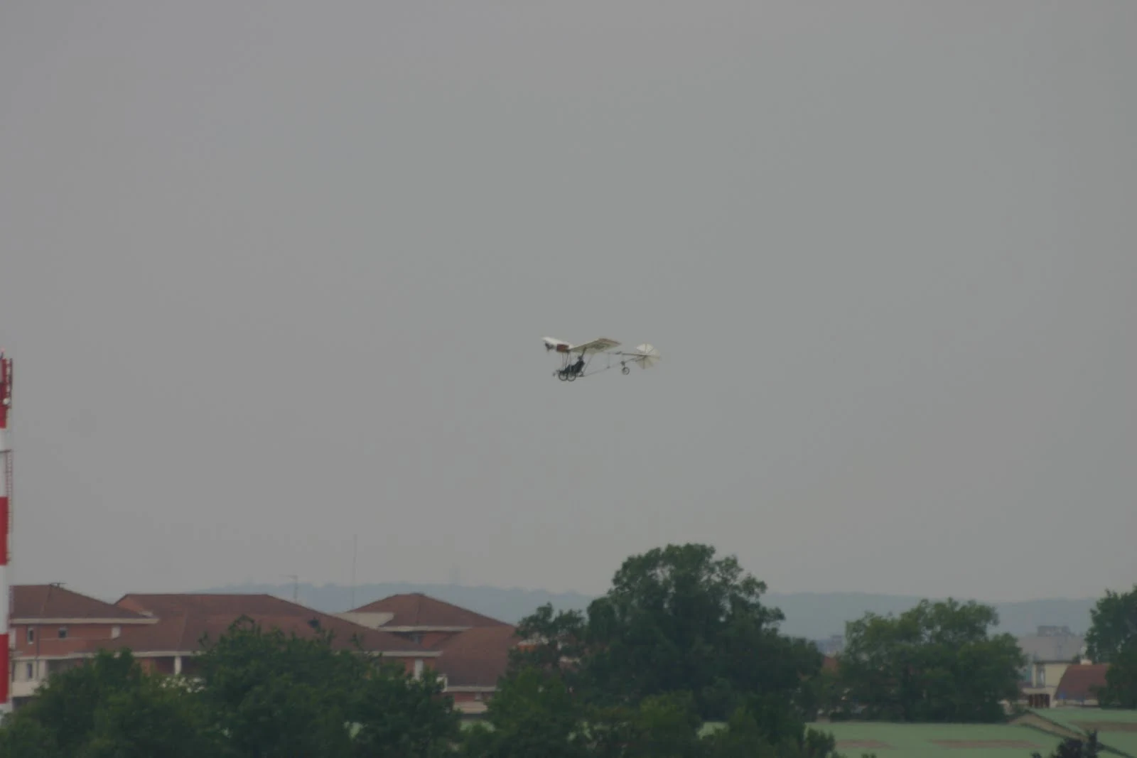 Flying over Le Bourget airfield as part of the zero emission air show