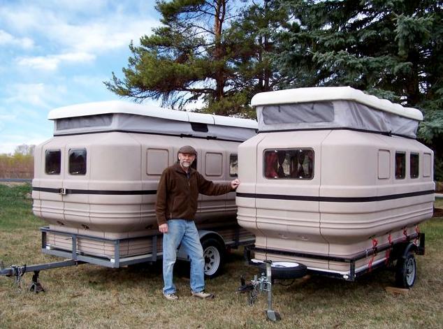 Lawrence Drake and his proud creations