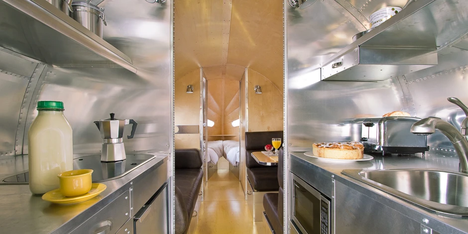 The Bowlus Road Chief interior