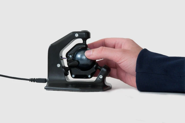 Left or right handed users can benefit from the precision control offered by the 3D-Spheric-Mouse