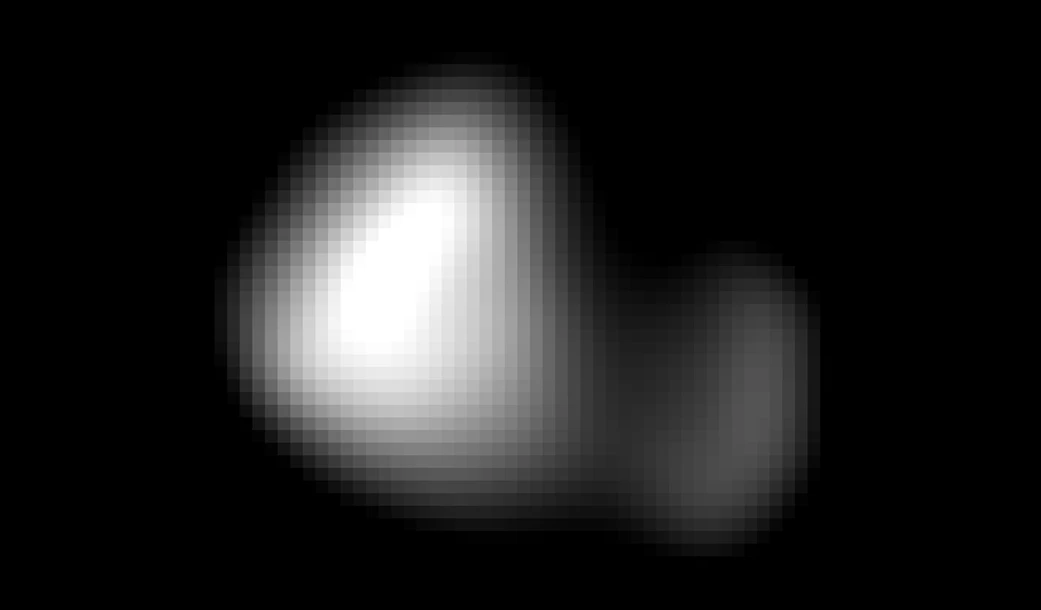 An image of Kerberos, Pluto's smallest moon, taken by the New Horizons spacecraft