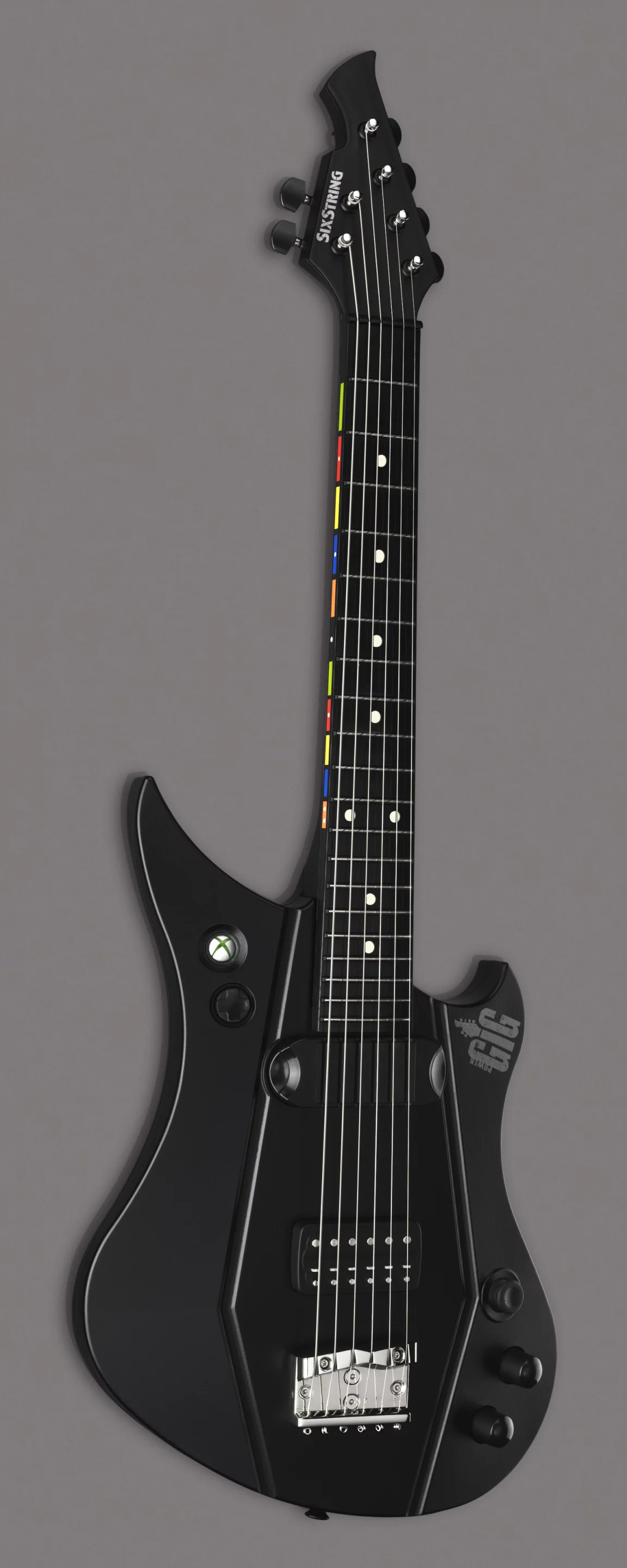 With 20 frets, a guitar pickup and the facility to connect to an external amplifier, the interface will soon make genuine rockers of band game players