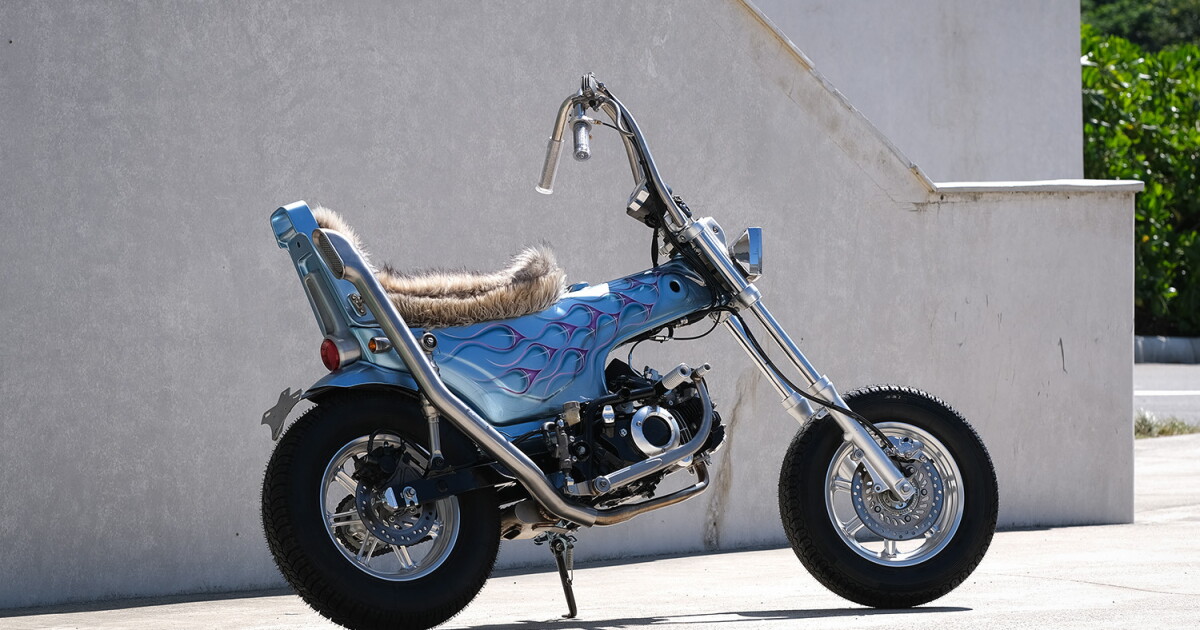 This Honda Dax is basically a pocket-sized hot-rod chopper