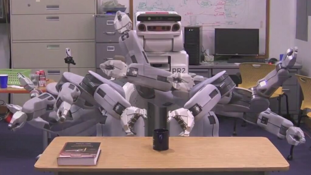 Time lapse image of the robot movement using the standard algorithm