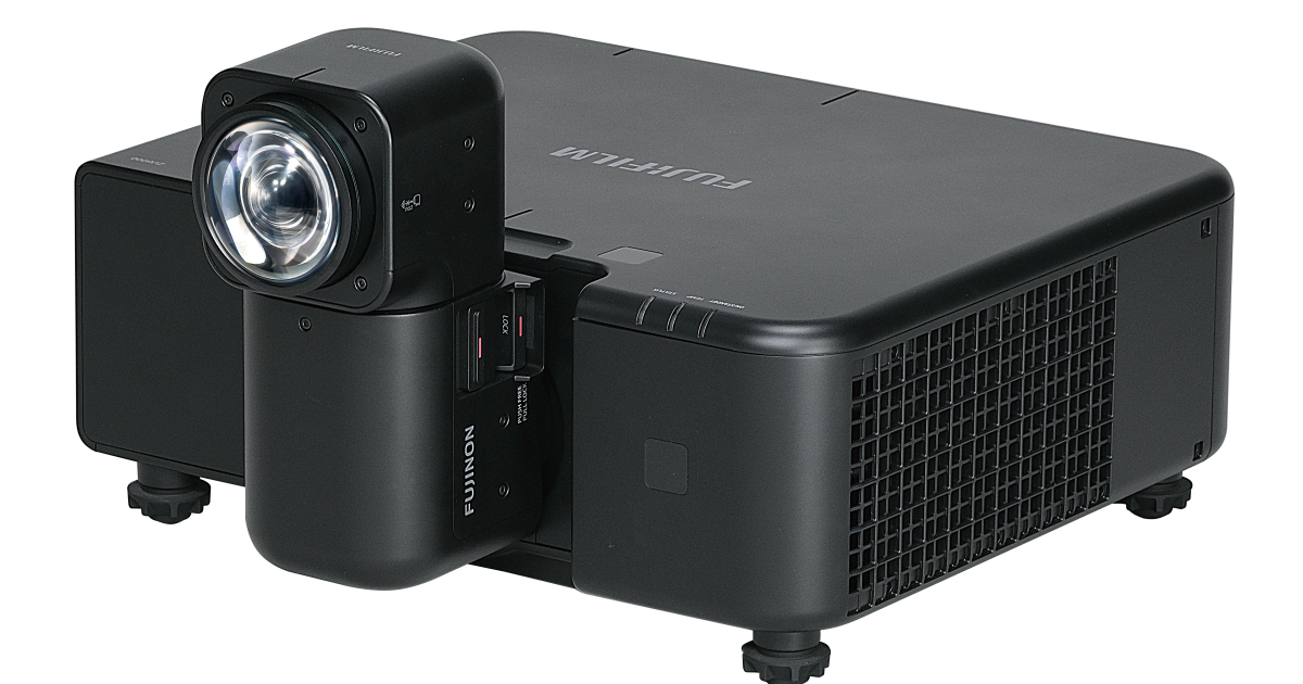 Googly-eyed 4K laser projector has rotating lens for ultimate flexibility