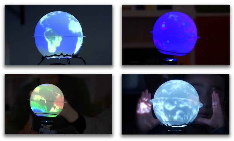 A simple solution for visualizing representations of the Earth on a globe (Photo: Personal Cosmos)