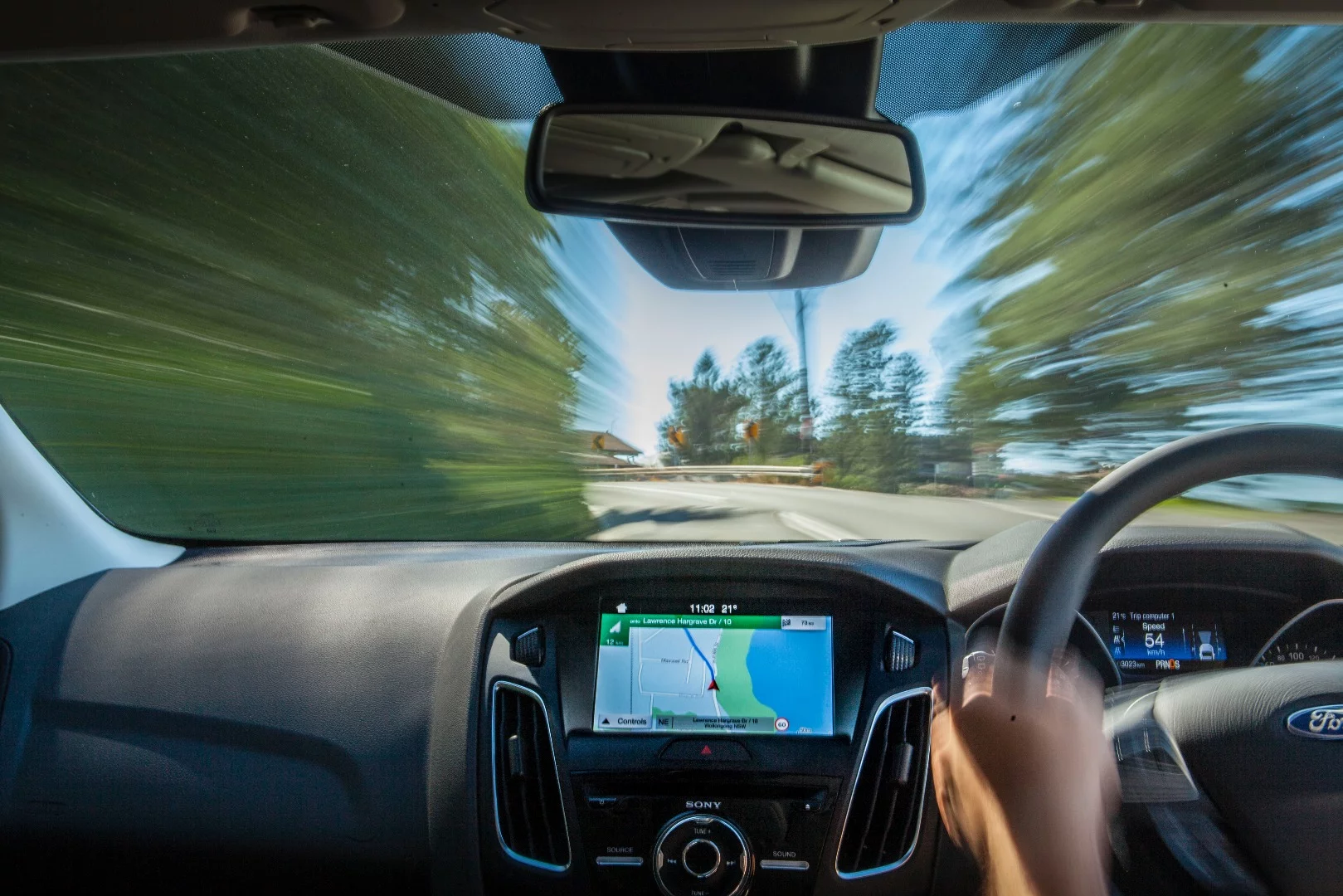 The Sync 3 touchscreen system is quick and responsive
