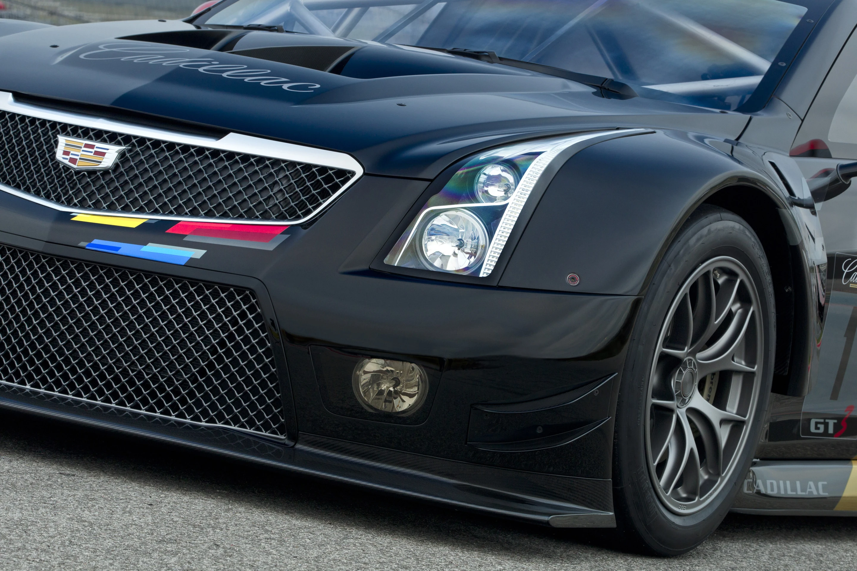 The ATS-V.R's aero package is designed to accomodate FIA-mandated tires and wheels