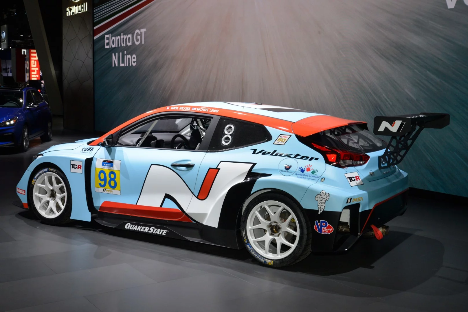 Hyundai's Veloster N TCR Race Car on show in Detroit