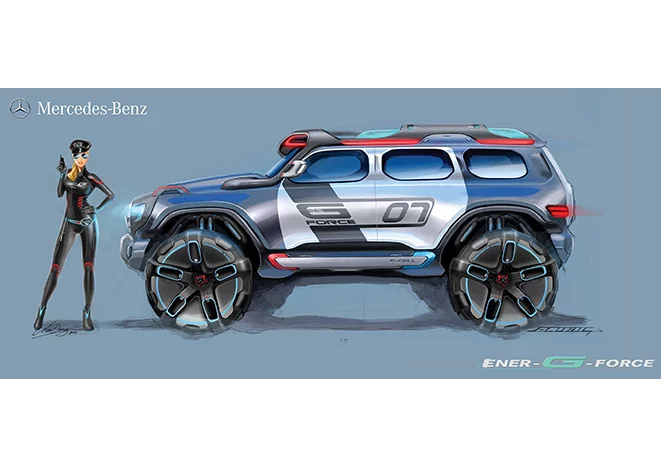 The Mercedes-Benz Ener-G-Force concept design