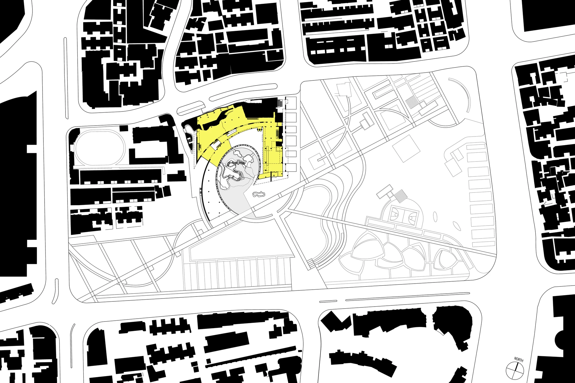 Architectural drawing of the Shanghai Natural History Museum (Image: Perkins + Will)