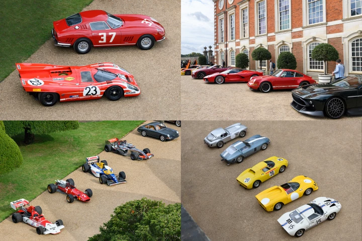 The 60 entrants in the 2020 Concours of Elegance looking completely at home in the former residence of Henry VIII
