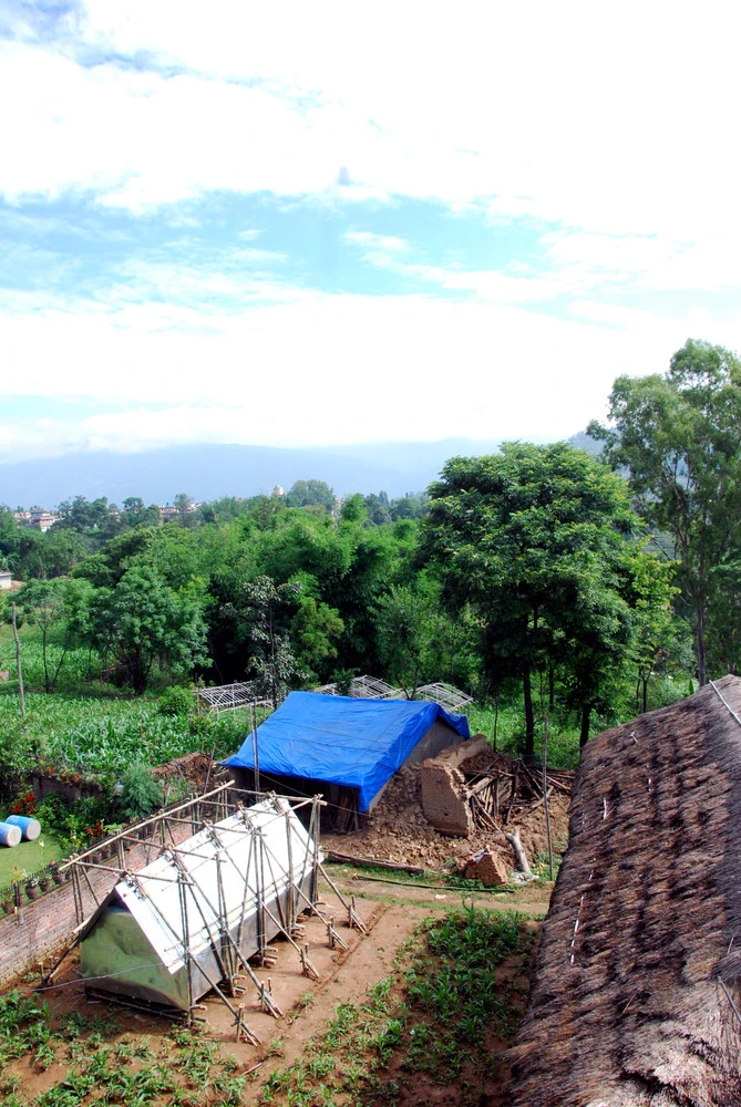 The prototype shelter took two days to build