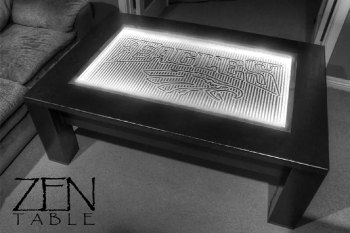The Zen Table is designed to get you in the right frame of mind to "Take It Easy"