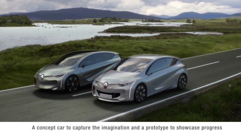 Renault prepared two versions of the EOLAB concept