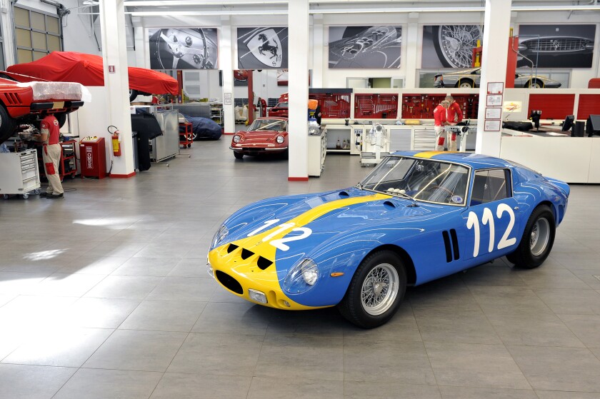 The fully-restored GTO undergoes final checks at Ferrari Classiche prior to release into the wild a few weeks ago. Many of the cars in the Baillon collection will increase in value to the millions with a full restoration.
