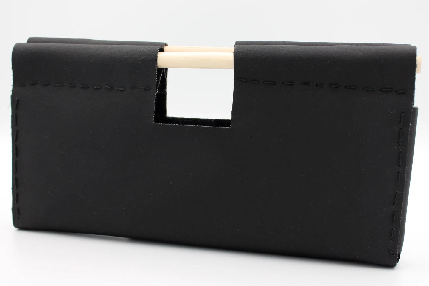 A handbag made from VTT's new type of mycelium leather alternative