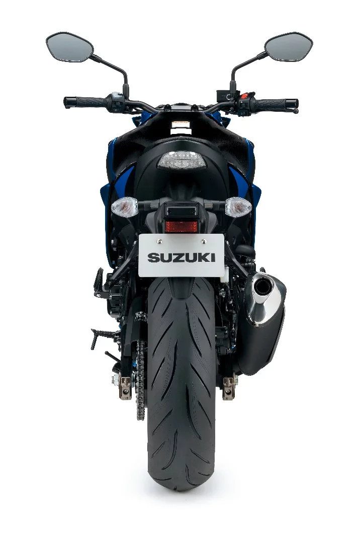 Rear view of the 2017 Suzuki GSX-S750