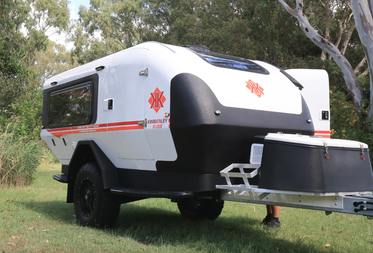 Kimberley combines a "cube" upper body with a tapered lower body and a teardrop-like arched front-end