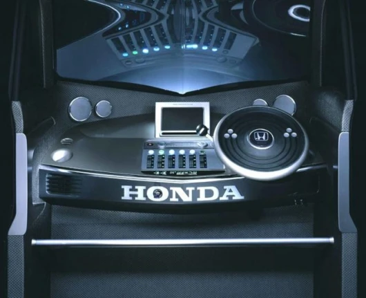 The dashboard wass modelled on a DJ mixing desk