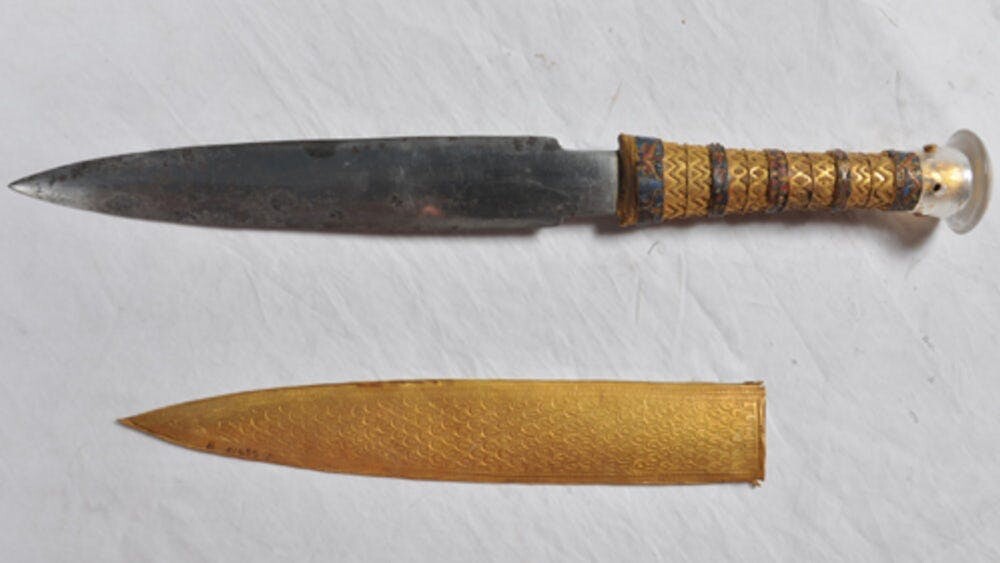 A study has found that all iron tools from the Bronze Age, including King Tutankhamun's dagger, were made from meteoric metal