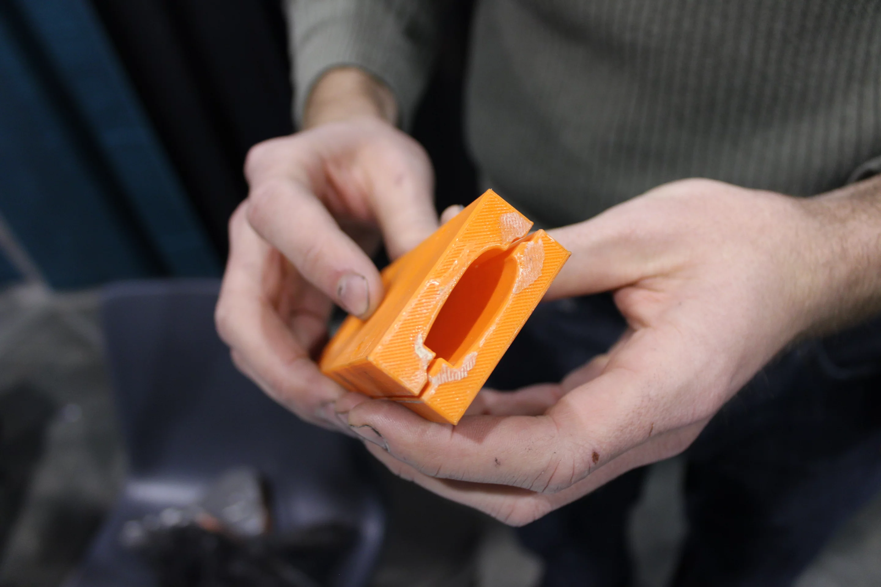 One of Velo Zephyr's 3D-printed molds