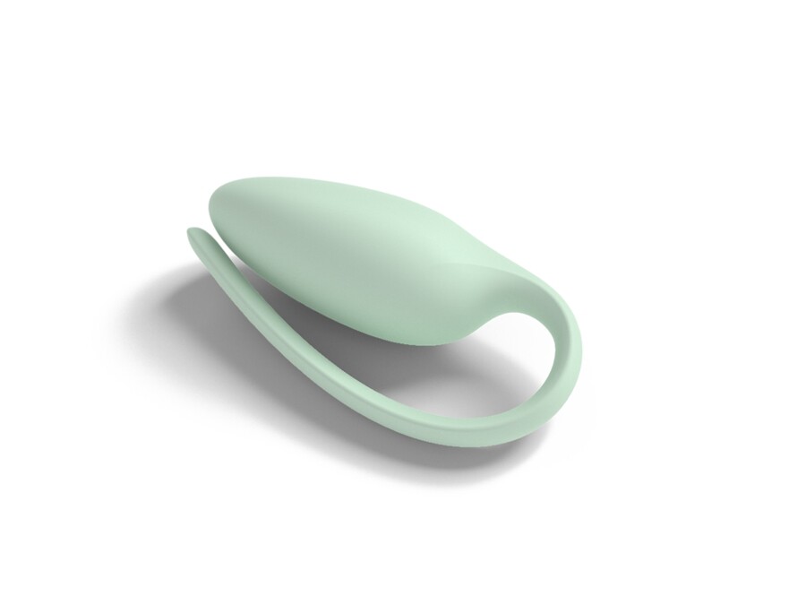 The Elvie pod is inserted like a tampon and a "tail" is used to keep it in place