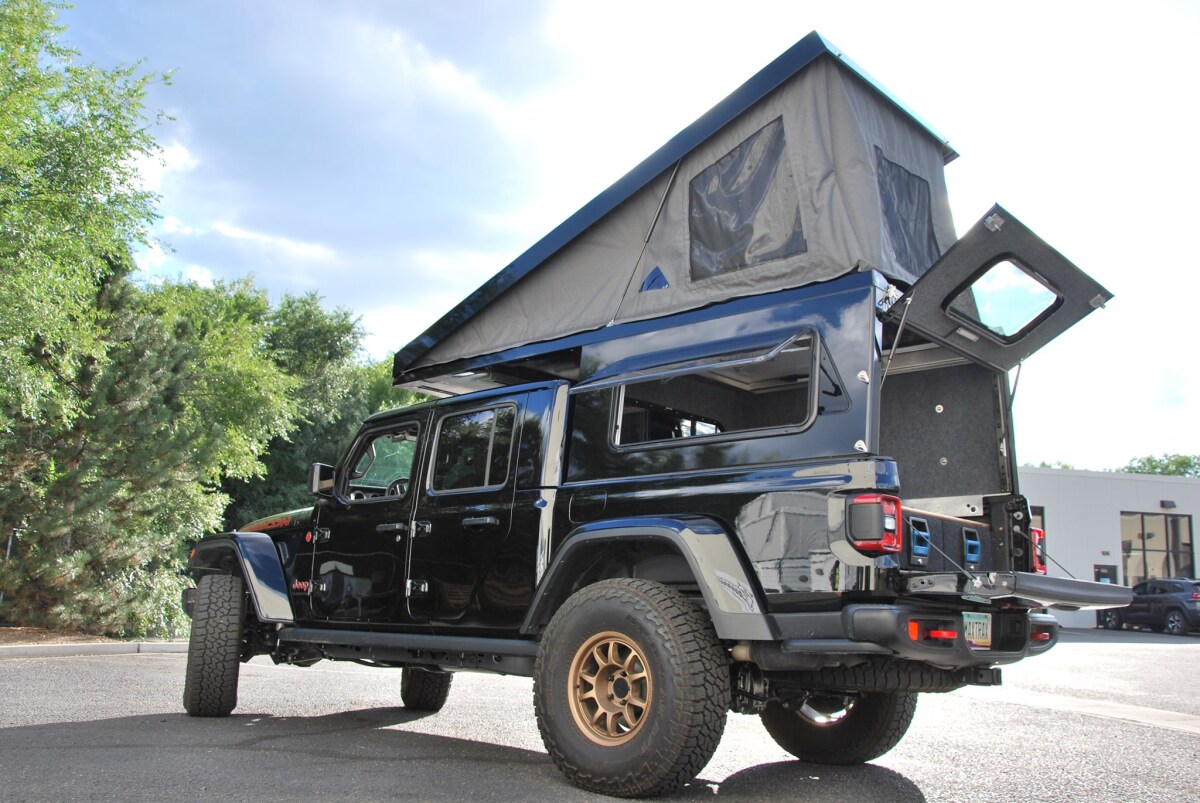 AT Overland now offers the Summit topper for the Jeep Gladiator