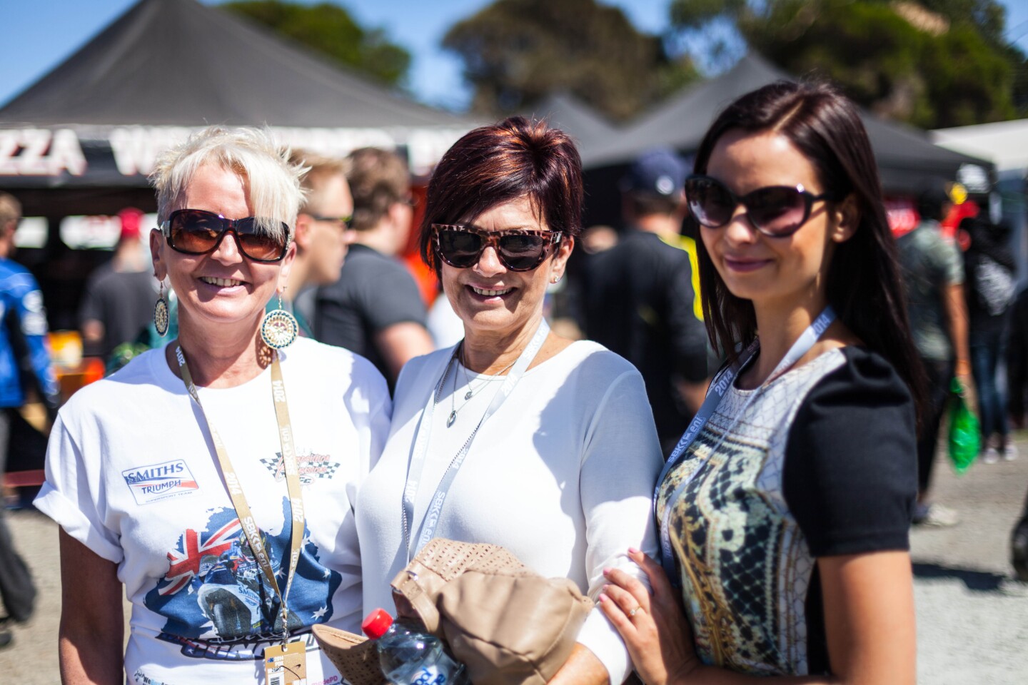 Sharon, Jan and Jesse - family of World Supersport wildcard entry Billy McConnell