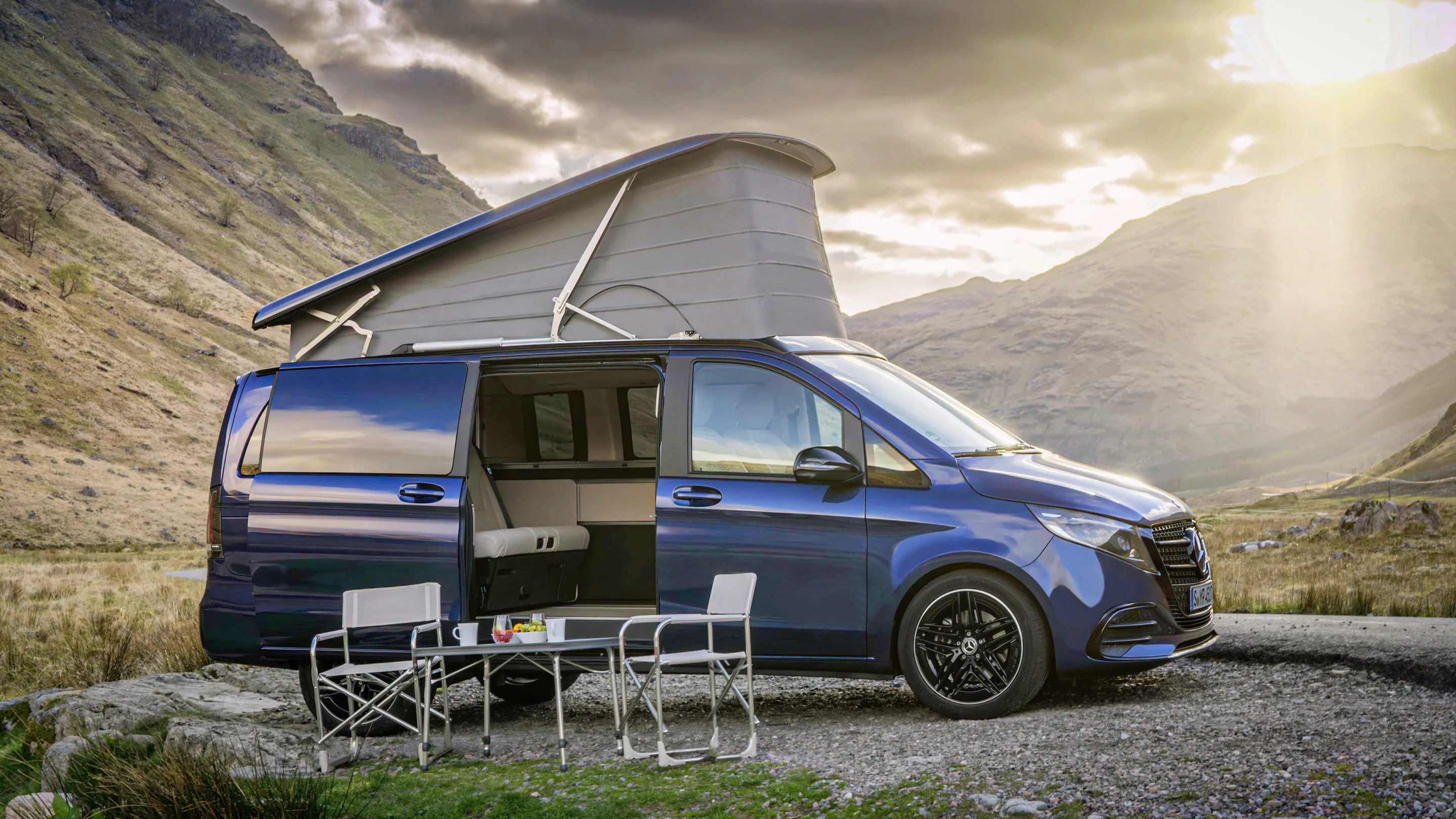 The newly refreshed Mercedes-Benz Marco Polo climbs the highlands