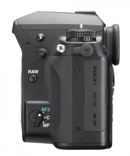 Pentax K-7 left side view