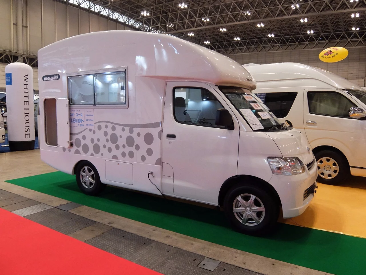 Based on a Toyota LiteAce van, the neo-Euro is available in 4-wheel-drive and sleeps 5