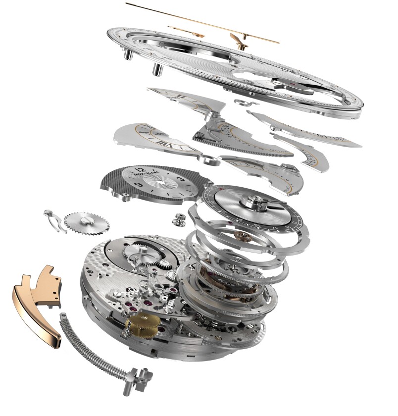 The Montblanc Metamorphosis II in exploded view