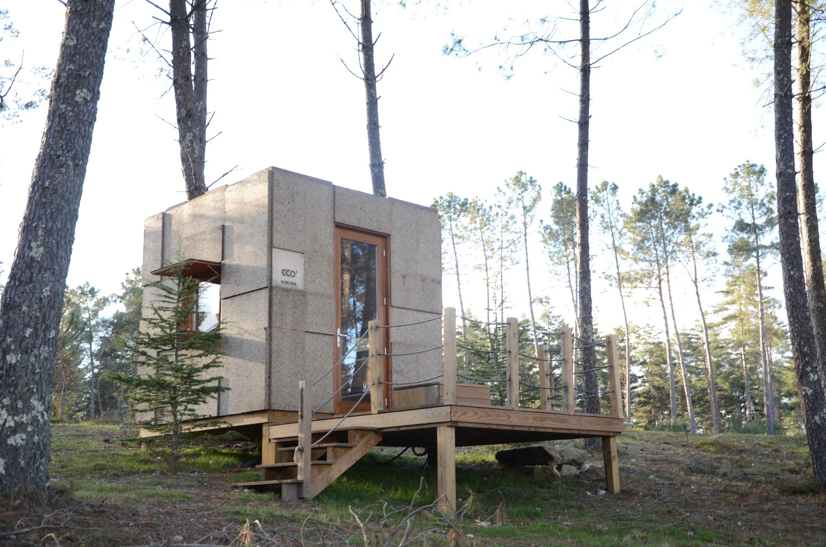 The Ecocubo is geared toward tourism, so you can expect to see it in glamping parks, but is also available for private purchase