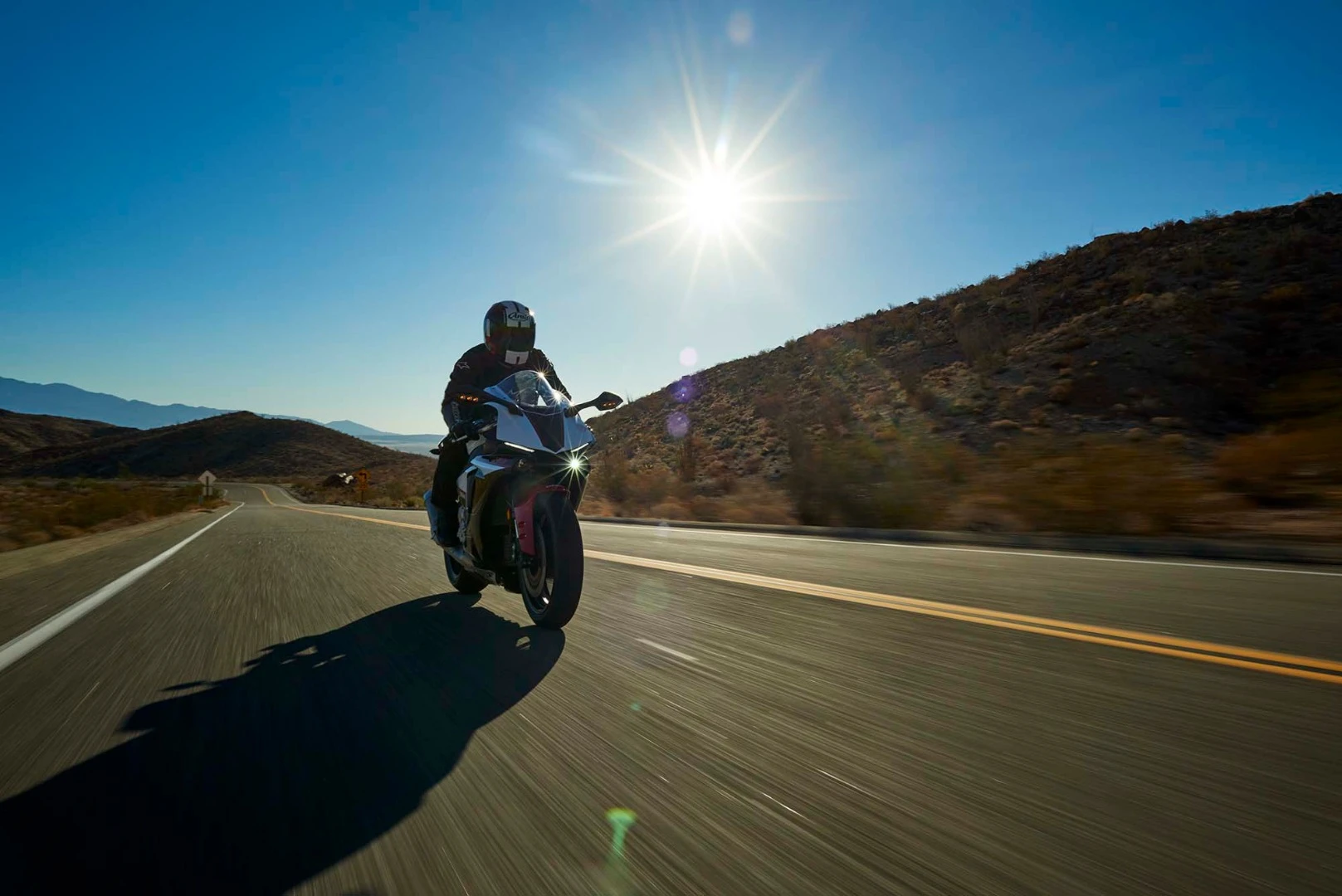 The Yamaha YZF-R1S in action