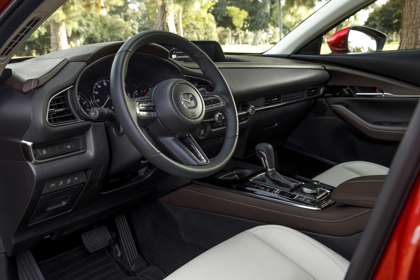 The driver-centric build of the Mazda CX-30 manages to create confidence without becoming cramped