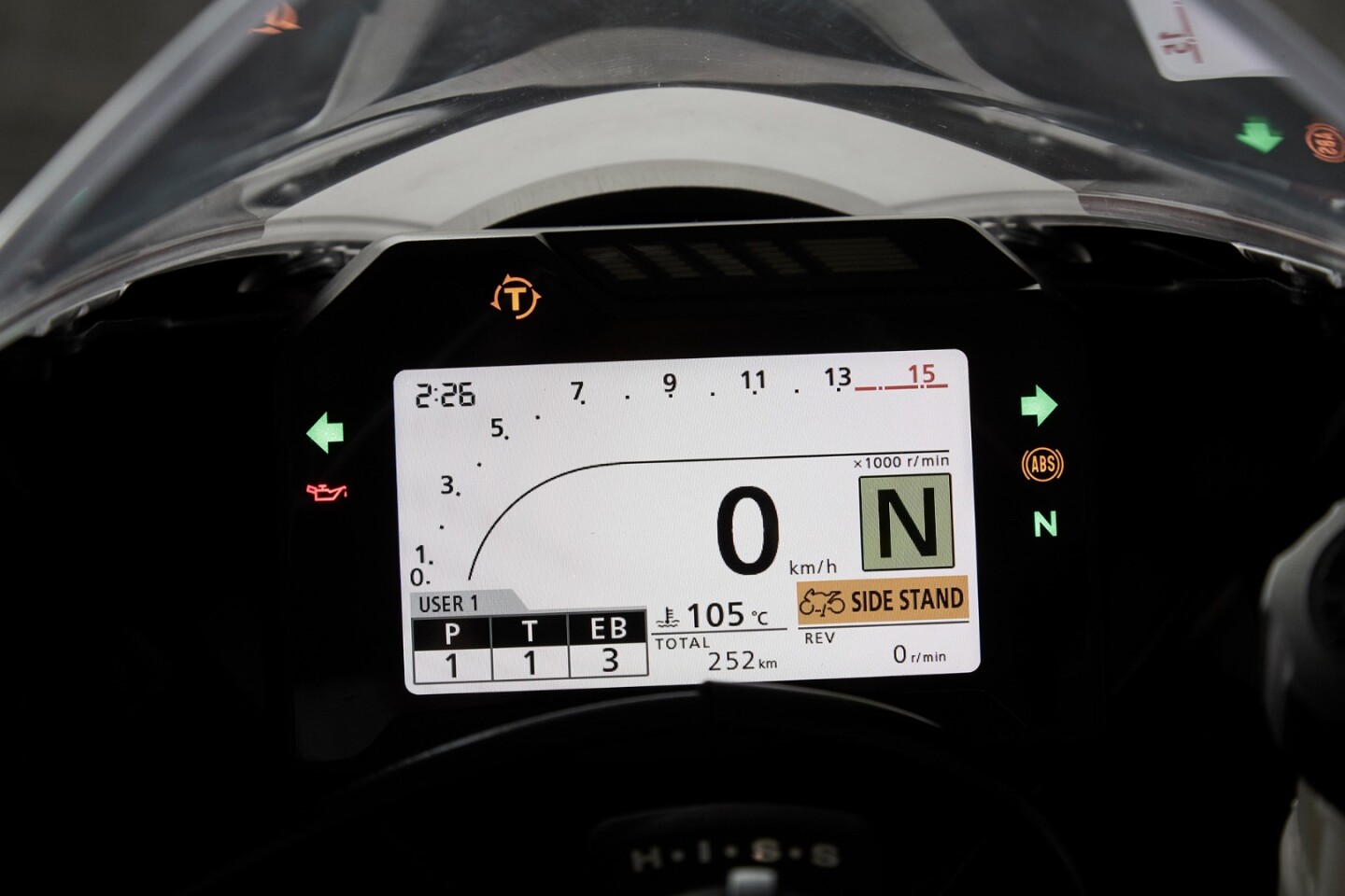 2017 Honda CBR1000RR: full colour TFT dash