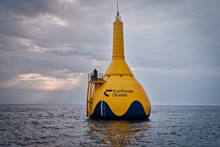 CorPower's 62-foot-high C4 has exceeded expectations in ocean testing