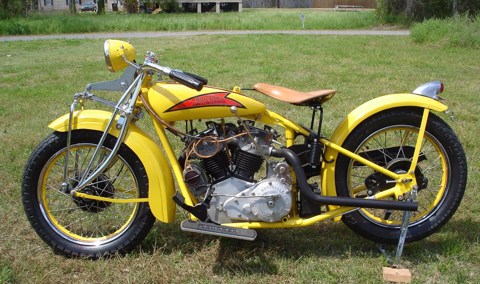 This 1929 Indian-Crocker Overhead-Valve Conversion was sold in May 2007 for $93,600 by Bonhams at the Legend of the Motorcycle Auction. It went to auction again at Bonhams' 2016 Las Vegas Motorcycle sale but failed to meet reserve.