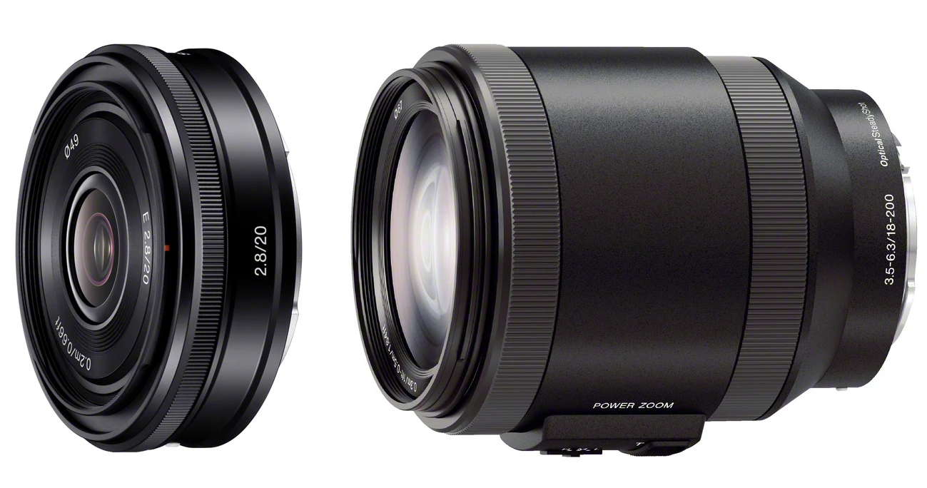 The two new Sony E-mount lenses add to the shooting options for its NEX range of mirrorless cameras