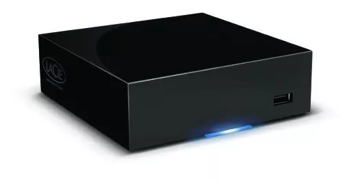LaCie has unveiled a local network-based bridge unit called the LaPlug, that allows users to share any USB-powered storage drive over a local network