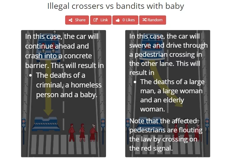 The ethical choice could change depending on the age, health, or various other aspects of the lives of the people involved