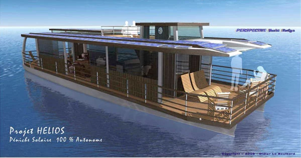 Perspective's solar-powered houseboat
