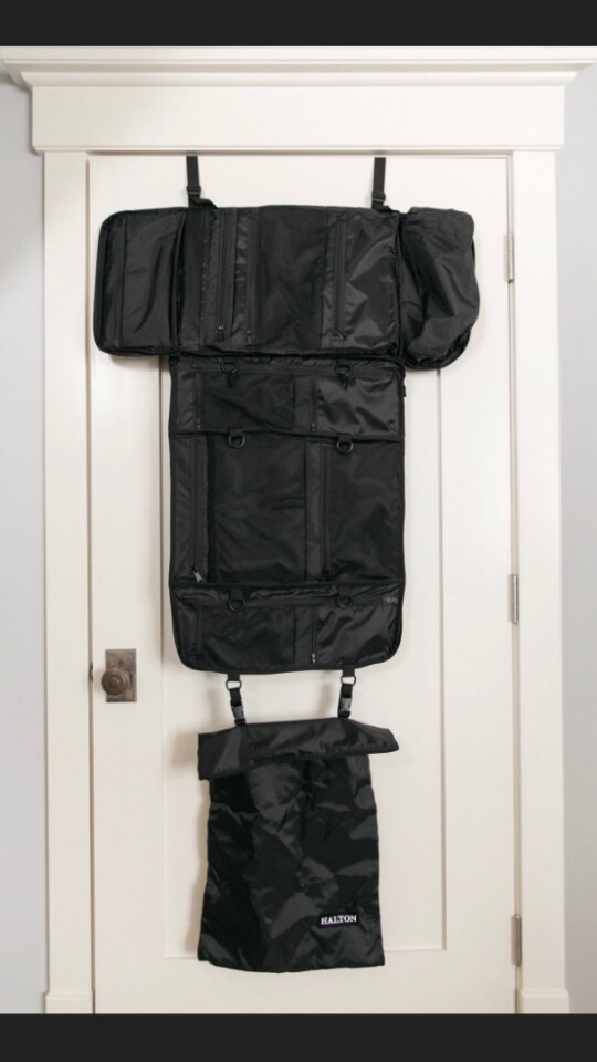 The Halton Commuter backpack in organizer form