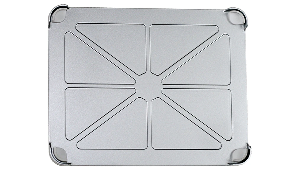 The FridgePad is cast and machined out of a solid chunk of aluminum