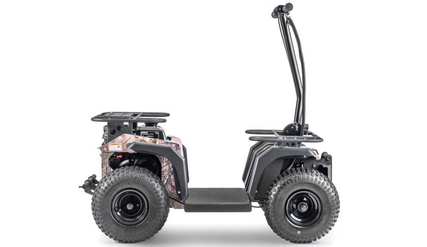 The Ripper ATV has a top speed of 10 mph (16 km/h)