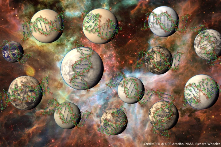 According to a survey conducted by astronomers at Cornell University, the Milky Way may be host to over 100 million planets hosting life beyond the microbial stage (Image: PHL at UPR Arecibo/NASA/Richard Wheeler @Zephyris)