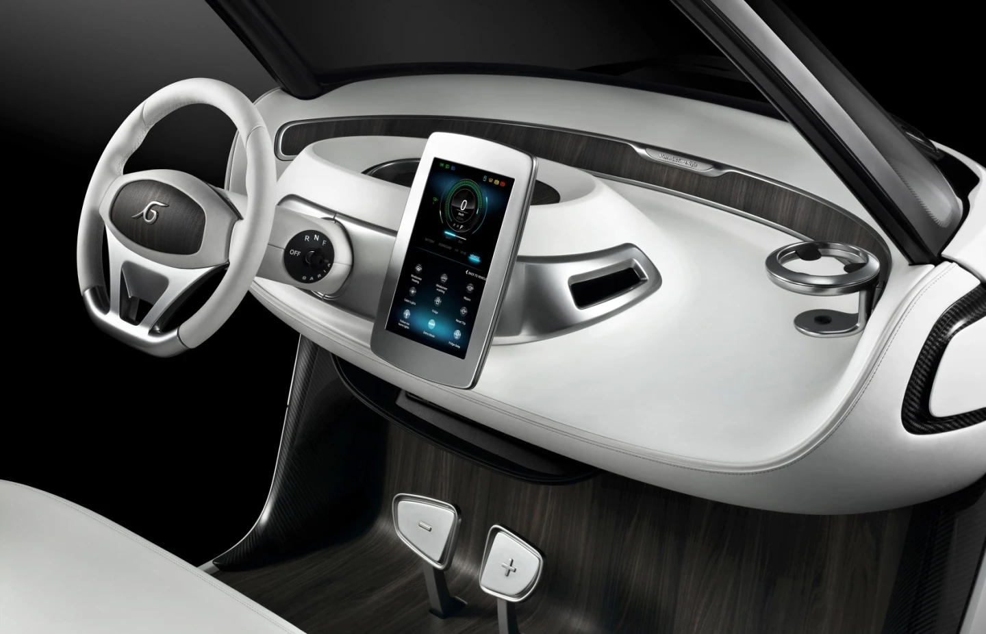 The interior includes a 10.1-in touchscreen display